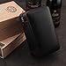 Galiner Cigar Humidor Travel leather Case Cedar Wood Portable Cigar Box Removable Cedar Tray Black Gift Box