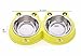 Pet Gallo Dog and Cat Bowls in Attractive Yellow and Blue. Made From Durable Silicon and Real Stainless Steel. Special Stabilization Features Keeps Bowls From Tipping. Easy to Clean, Built to Last