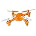 Tekstra Brands Hubsan H108 2.4G 4CH RC Quadcopter Includes Black Rubber Feet and Blades - Orange