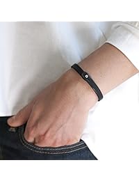 Genuine Italian Leather Bracelet with Swarovski Crystal Closure   Multiple Colors Available   Handcrafted in Italy (Te Color)