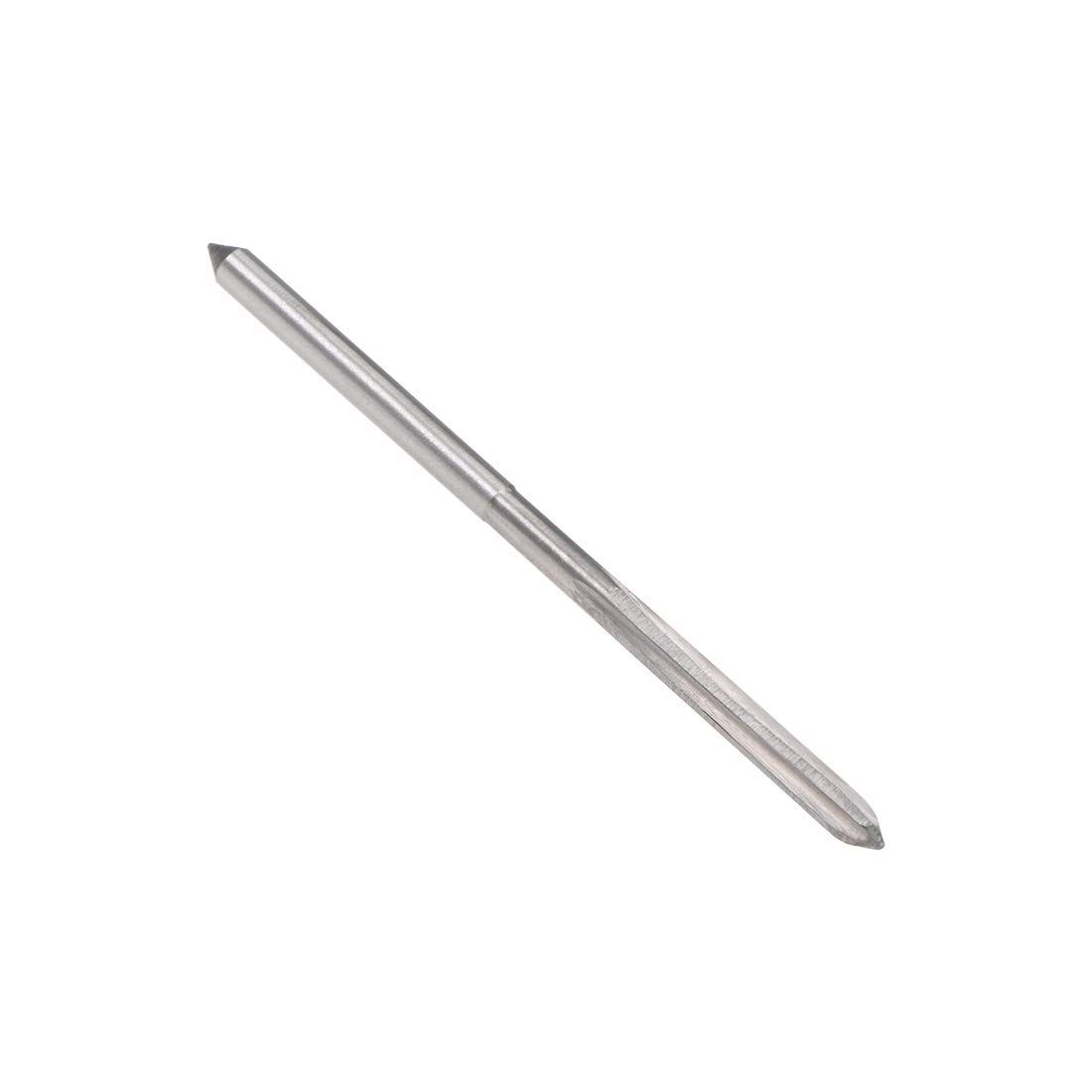 sourcing map 2.7mm Chucking Reamer, HSS Cobalt M35 Lathe Machine Reamer D4 4 Straight Flutes, Round Shank Milling Cutting Tool, for Stainless Steel Alloy Copper Metal