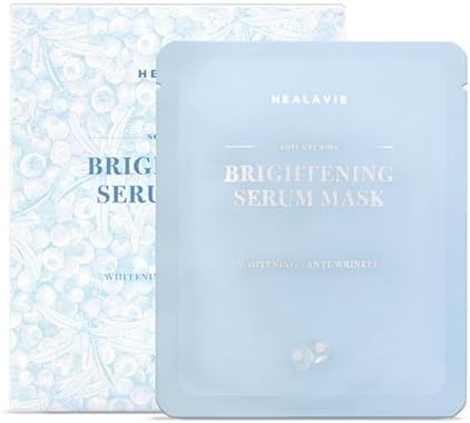 Healavie Soft Creamy Brightening Serum Mask 7 sheets (Whitening, Anti-Wrinkle)