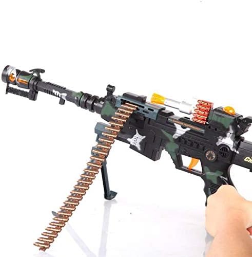 DGP Traders 22 inch Rapid Fire Machine Combat 3 Gun with Lights and Sound (Multicolor)