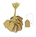 100 Pcs of Paper String Tags, Price Tags, Elegant String Tags Perfect for Gifts, Promotions, Events, or Boutique (1 7/8