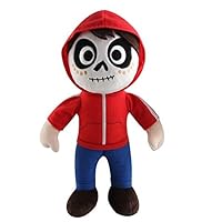 Juantin Store Dog Miguel Skull Movie Coco Plush Toy Doll Model Cartoon Stuffed Dolls Baby Kids for Children Birthday Gifts Dream Travel Mexico-30cm Miguel