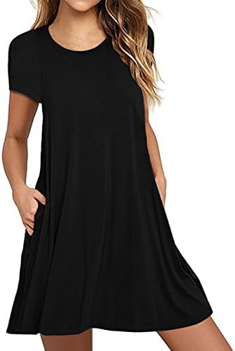 women's short sleeve black dress