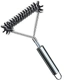 BEAUTYSEA Grill Brush Safe And Clean Stainless-Steel Barbecue Brush BBQ Grill Cleaner With Solid Handle
