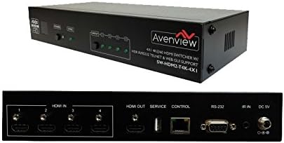 Avenview SW-HDM2-T4K-4X1 4x1 HDMI 4K UHD Matrix with 6G/Auto Detect Capability