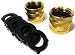 Solid Brass Garden Hose Swivel Double Female End Connect Set, Heavy Duty, Lead-Free, Leak-Free, Connect Male to Male End, Extra 10 Washers.