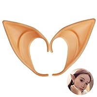 Fairy Pixie Elf Ears Halloween Anime Cosplay Soft Accessories Costume Party Prosthetic Manga Hobbit (Color 1#)