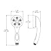 Speakman VS-3014 Caspian Anystream Multi-Function Handheld Shower Head, 2.5 GPM, Polished Chrome