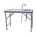 Palm Springs Folding Portable Fish Fillet Cleaning & Hunting Table with 1.5 Gal Sinkthumb 3