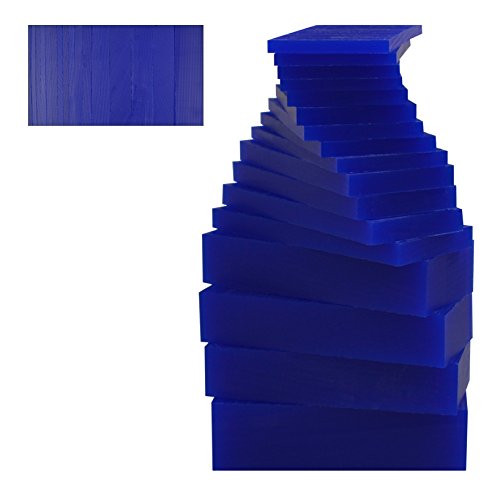 17 Piece Assortment of 1 Lb Blue Wax Carving Block Jewelry Pattern Making Machining Medium-Hard Melting Modeling Wax