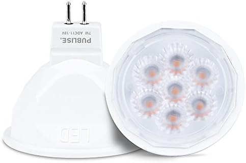 LED MR16 7W 600lm OSRAM LED 50W Halogen Equivalent Warm White Suit for Electronic Transformer Non-Dimmable GU5.3 ETL and UL Listed Pack of 10 (3000K, 12 Degree)