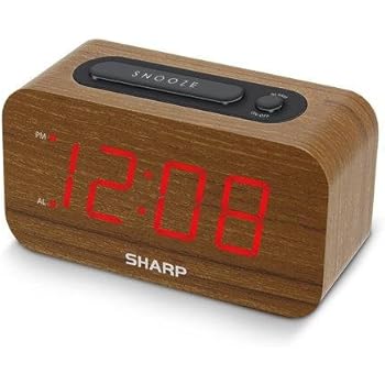 Amazon.com: Sharp Compact Alarm Clock- SPC538A (Black): Home & Kitchen