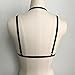 BeautyVan Triangle Bra Sexy Floral Sexy Women Floral Lace Bralette Bustier Crop Top Sheer Triangle Bra Shirt Vest (S, Black)