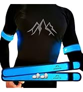 AVANTO Running Led Armband, High Visibility Safety Lights 2-Pack, Reflective Arm Bands for Runner...