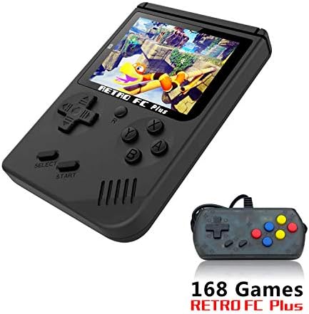 ANBERNIC Handheld Game Console, Retro FC Game Console with 1 PCS Joystick for Two Player, Video Game Console with 3 Inch 168 Classic Games , Birthday Present for Children (FC with one Joystick)