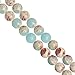 DIY Handmade Necklace Bracelet Earrings Jewelry Craft Designing Beads 6mm Blue Imperial Jasper Imitation Semi Precious Stone in Bulk Wholesale One Strand 15 Inch Apx 60 Pcs