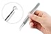 Professional Stainless Steel Bend Cell Clamp Curved Pimple Tweezers Blemish Extractor Tool