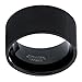 Charming Jewelers Tungsten Wedding Band Ring 12mm for Men Women Comfort Fit Black Pipe Cut Brushed
