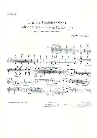 Lied Des Sandmannchens Abendsegen Und Traumpantomime Aus Der Oper Hansel Und Gretel Grosses Orchester Violine Ii Amazon De Humperdinck Engelbert Fremdsprachige Bucher