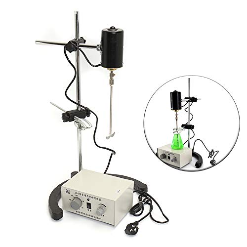 SISHUINIANHUA Laboratory AC 220V 100W 3000Rpm Electric Lab Mixer Overhead Stirrer Adjustable Churn Stir Machine Blenders Laboratory Stirrer