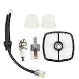 Repower Fuel System Maintenance Tune-Up Fuel Line Grommet Air Filter Kit for Echo Weed Eater String Trimmer GT-200i GT-200R PE-200 PPF-210 PPF-211 SRM-210 SRM-210i SRM-210SB SRM-210U SRM-211 SRM-211i