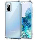 MoKo Compatible with Samsung Galaxy S20 Plus Case / Galaxy S20+ Case, Reinforced Corner TPU Bumper + Anti-Yellow Transparent Hard Panel Cover Fit Galaxy S20+ 5G 6.7 inch 2020 - Crystal Clear