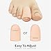 Gel Toe Caps Toe protectors Toe Sleeves,NEW MATERIAL,for Blisters, Corns, Hammer Toes, Ingrown Toenails, Toenails Loss, Friction Pain Relief and More (10 Pcs Nude)