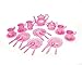 Liberty Imports Princess Tea Party Set with Pretend Play Pink Tea Pots and Kitchen Utensils (29 pcs)