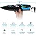 ANTAPRCIS 25km/h RC Boat, 2.4GHz 180° Flip Remote Control Race Boat for Pool Lake Boy Adult, Black