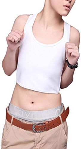 Qearl Sexy Breathable Buckle Short Chest Breast Binder Trans Lesbian Tomboy