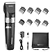 WONER Hair Clippers, Cordless Rechargeable Hair trimmer for Families,13-piece Electric Haircut Kit for Beginners Friendly Men
