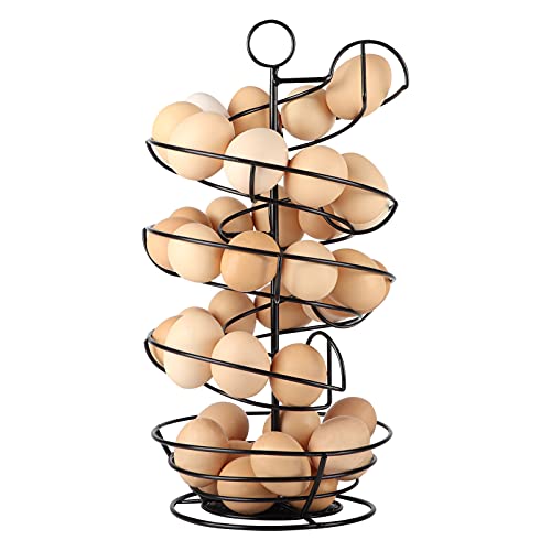 QUTREY Metal Egg Skelter with Storage Basket