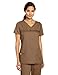 WonderWink Women's Scrubs Mink Featherweight Ruffle Mock Wrap Top