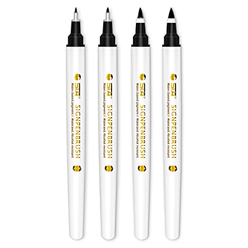 Calligraphy pens, Hand Lettering Pens, Brush Markers Set, Soft and Hard