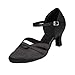 BAYSA Women's Comfortable Low Heel Satin Wedding Ballroom Latin Taogo Dance Shoe Heel 2.2