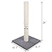 Cat Scratching Post Carpet, Tall Big Sisal Rope Cat Scratch Pole for Cats and Kittens, Stable Carpeted Heavy Base (Blue/Grey)