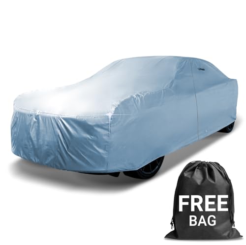 Breathable Car Cover，PEVA Single Layer Full Car Rain Dust Cover Water Resistant UV Outdoor And Indoor Protective Scratch Proof Breathable Cover Fit Most of Cars (M /430x160x120CM)