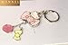 Z71 Adorable Hello Kitty & Pink Bow Charms Keychain Key Ring