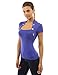 PattyBoutik Women Bolero Style Embellished with Buttons Blouse (Blue Medium)