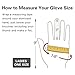 Worth Garden Cute Pigskin Leather Canvas Work Gloves Breathable Lightweight Gardening Gloves for Women Fingertips Protection Adorable Potted Pattern - Gift for Gardeners