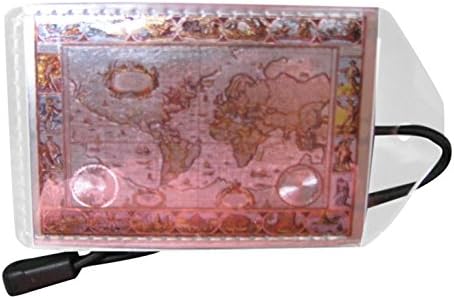 Luggage Tag Silver Map