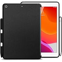 KHOMO iPad 10.2 2019 Case with Pencil Holder (7th Generation) - Companion Back Cover Series - Perfect Match for Apple Smart Keyboard and Front Cover