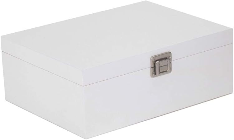 Red Hamper 30cm Blanca Caja de Madera: Amazon.es: Hogar