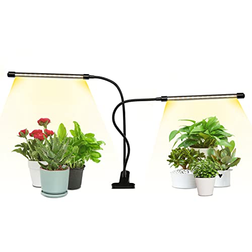 iPower LED Grow Light Strips Full Spectrum for Indoor Plants with Auto ON/Off 4…
