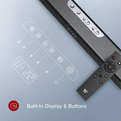 image for Soundbar, TaoTronics Sound Bars for TV 120W 2.1 Channel Sound bar with