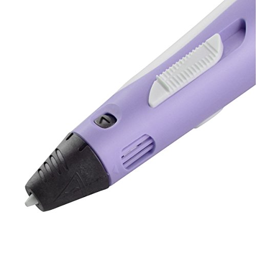 REES52 3D Pen, 3D LCD Printing Pen,1.75mm PLA ABS Drawing Model Making Doodle Arts & Crafts Drawing, Stimulate Childrens Creativity, Improve Spatial Thinking (Purple 3D pen),Christmas Gifts/ Present a - Thumbnail 2