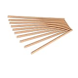 KKMO 250 Pack Dye-Free Biodegradable Premium Paper Straws, Made from Kraft